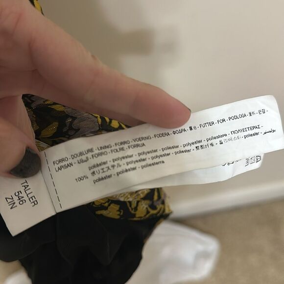 NWT Zara Dresses Zara Floral One Shoulder Ruched Mini Dress - Picture 6 of 6